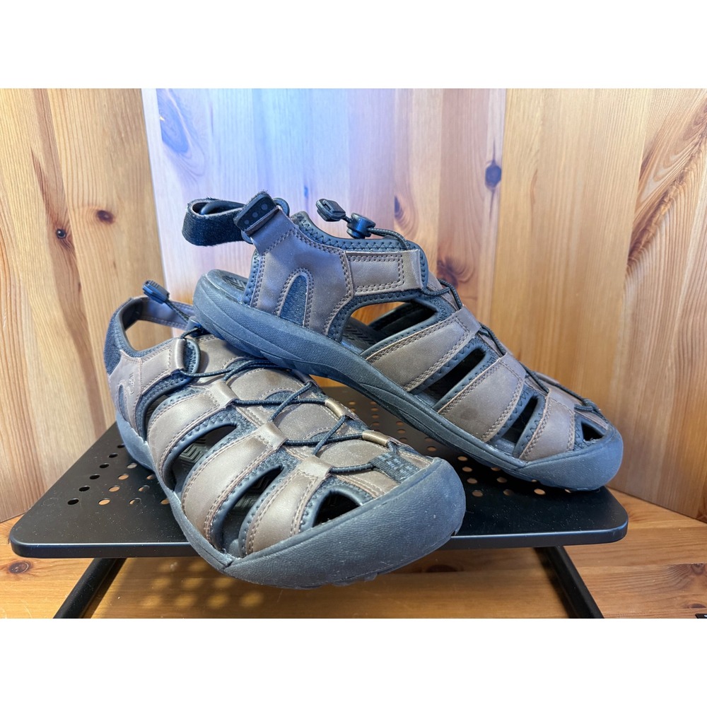 Khombu Men's Brown Closed Toe Outdoor Sport Sandals Size 11